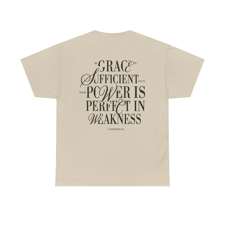 Grace &amp; Power Statement Tee (Dark Print)