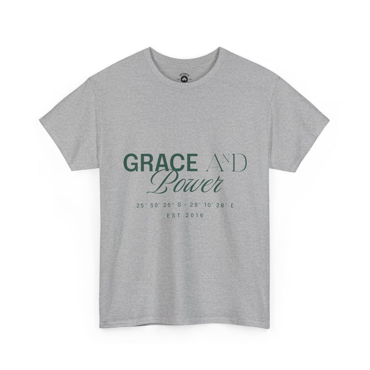 Grace &amp; Power Coordinates Tee (Green Print)